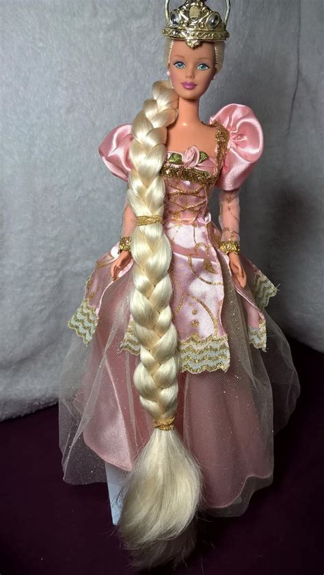 Barbie rapunzel doll - Barbie as Rapunzel 1994 Doll. (29) $17.99 New. $17.92 Used. Rapunzel 2002 Barbie Doll. (5) $50.00 New. $28.00 Used. Mattel Barbie Doll Sugarplum Princess and Marzipan Nutcracker 2003 B5824 NRFB. 